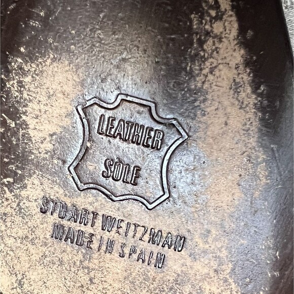 Stuart Weitzman Metropol Black Suede Heeled Ankle Slit Boots Booties Women 7 M - Picture 14 of 16